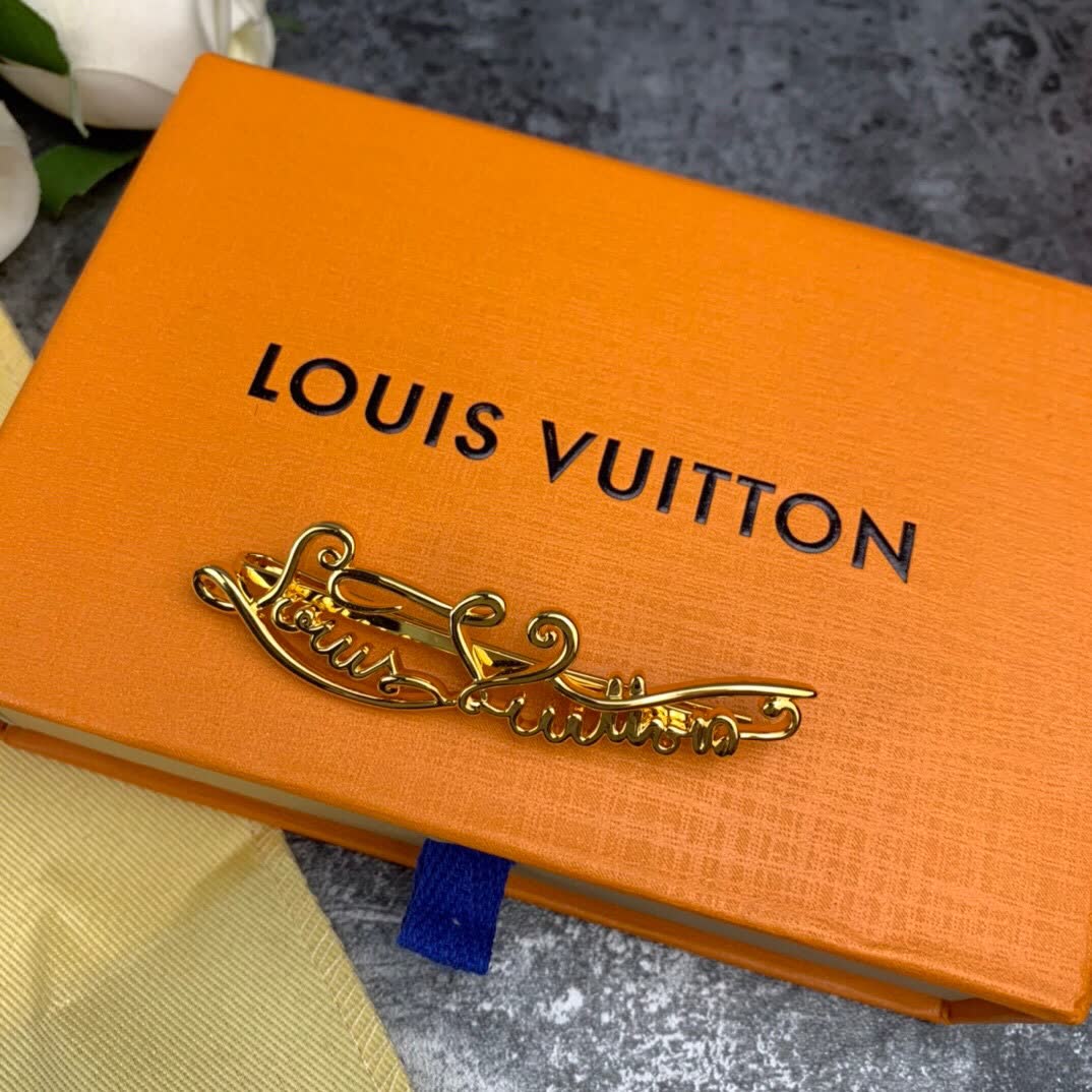 Louis Vuitton Gold Tone Hair Clip